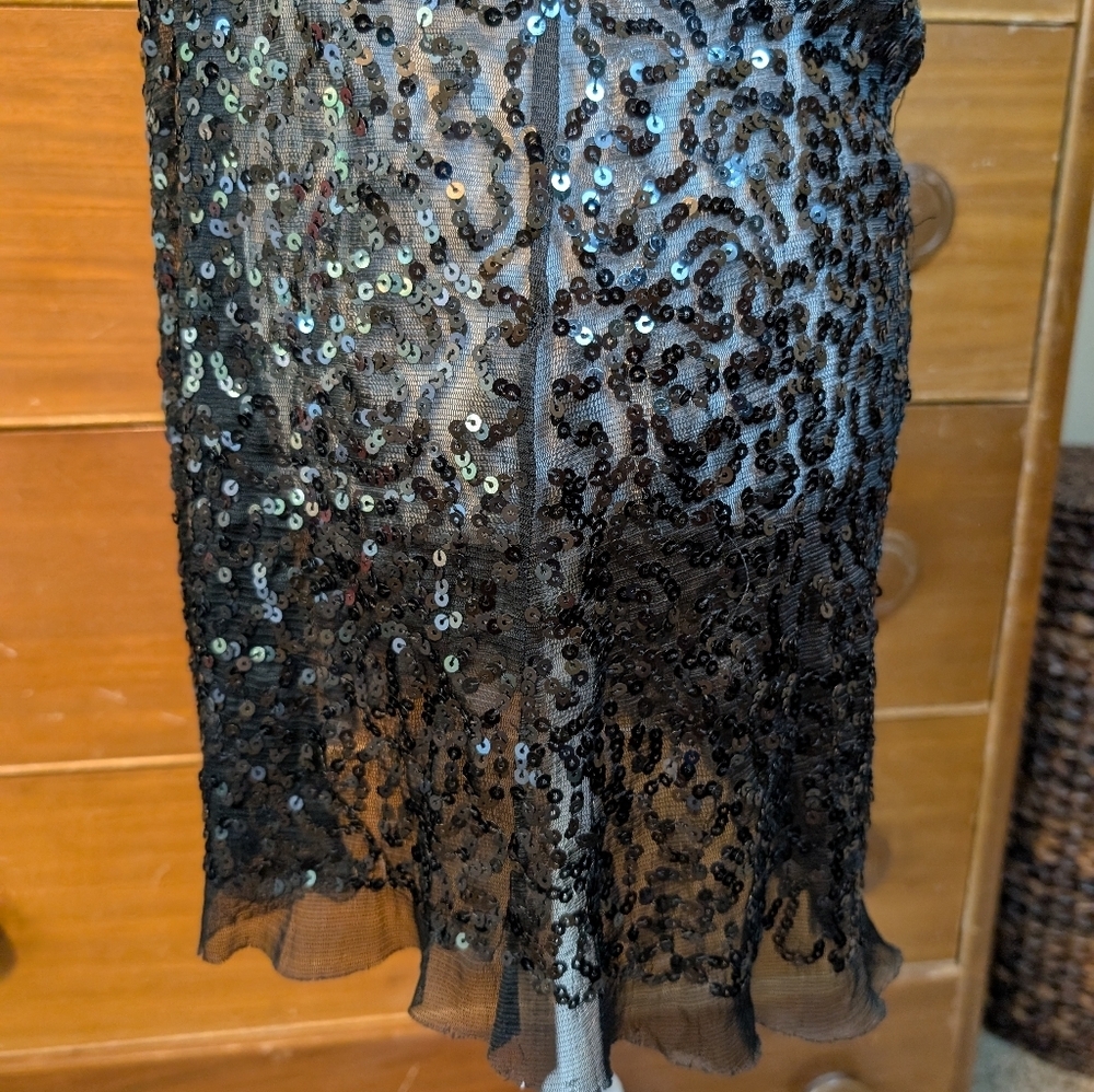 Sheer Black Lace Sequin Plus Lingerie - Picture 6 of 10